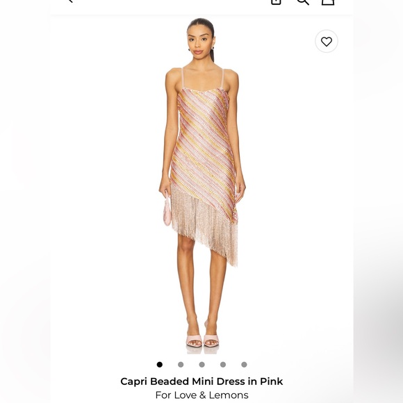For Love And Lemons Capri Beaded Fringe Mini Dress REVOLVE - Picture 4 of 8
